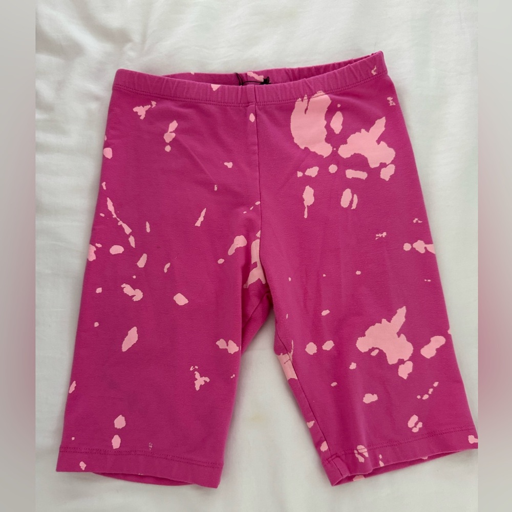 Flowers by Zoe pink tie dye biker shorts excellent condition